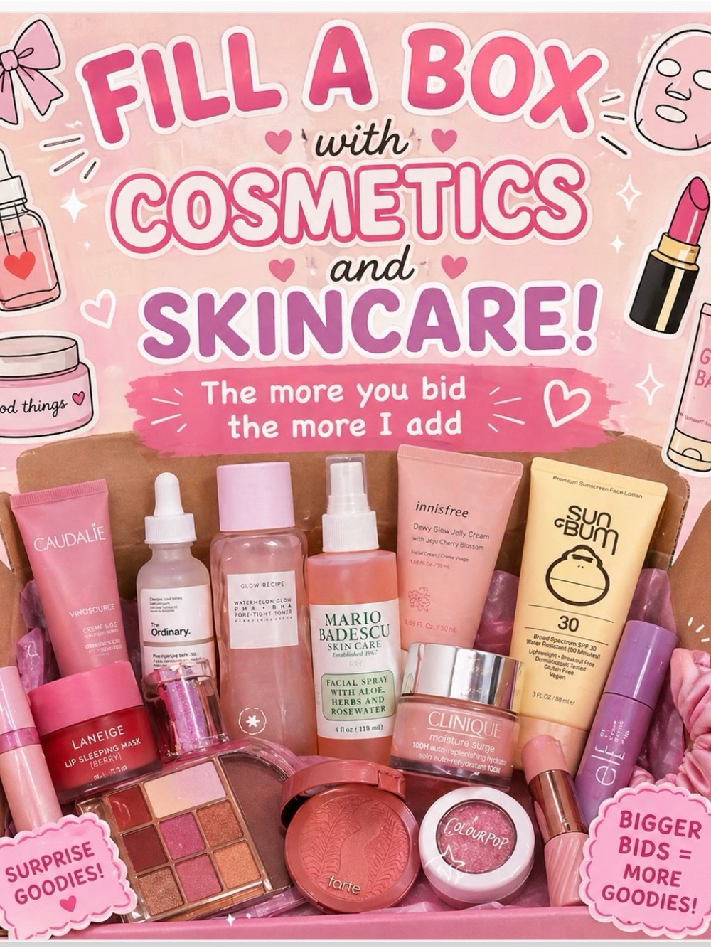 #20 Fill-A-Box Cosmetics and skincare